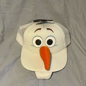 NEW Walt Disney Parks Frozen Movie Olaf Snowman Mesh‎ Character Adult Hat Cap